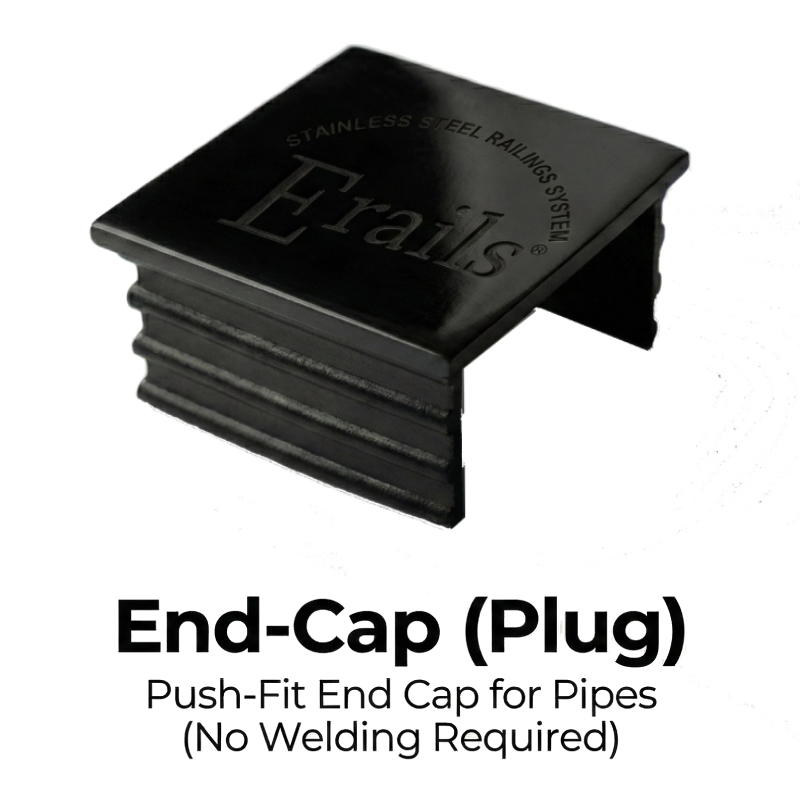 Erails Pvd Black End-Cap