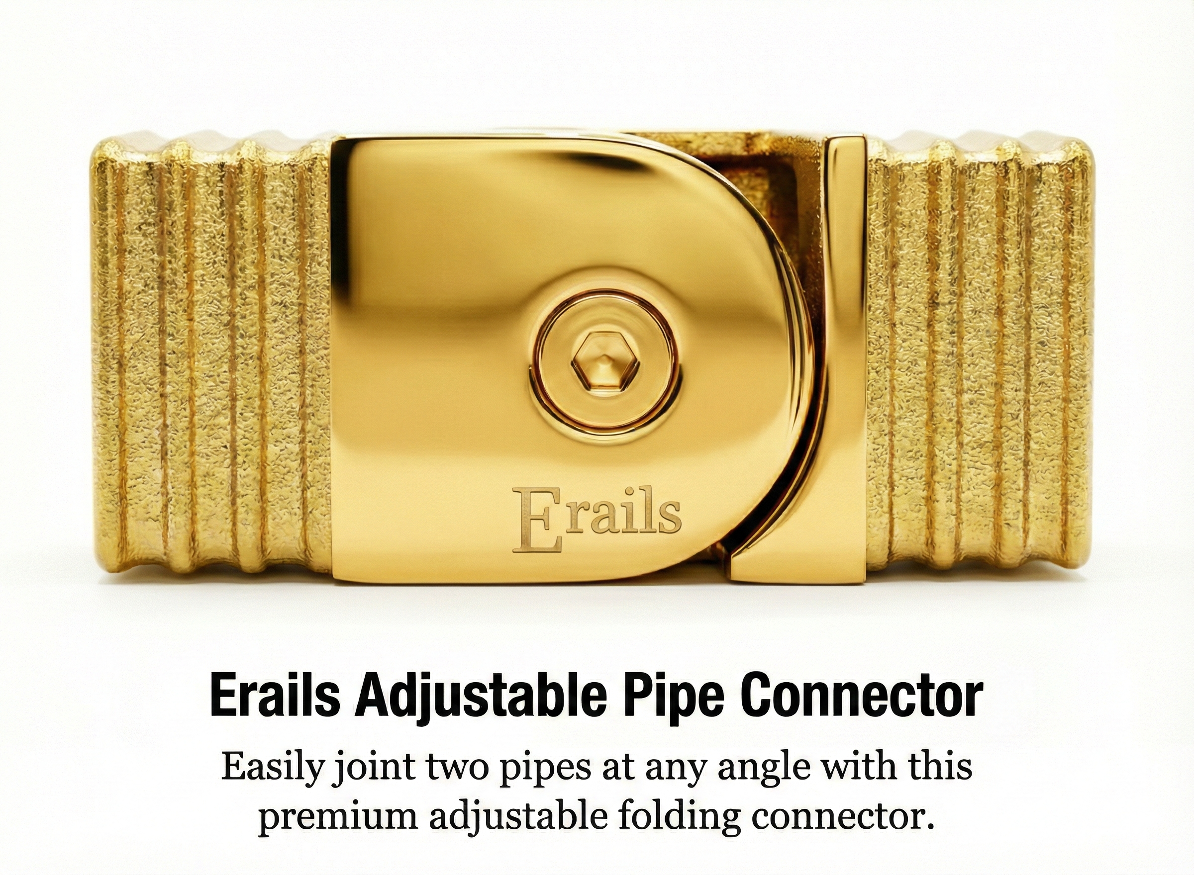 Erails Pvd Gold Adjustable Bend
