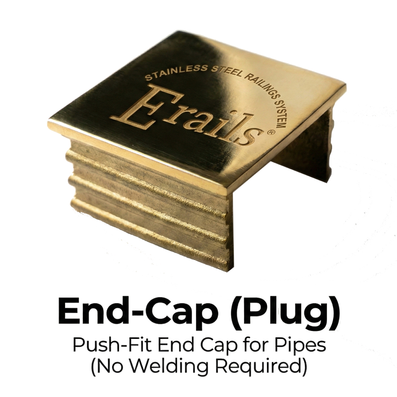 Erails Pvd Gold End-Cap